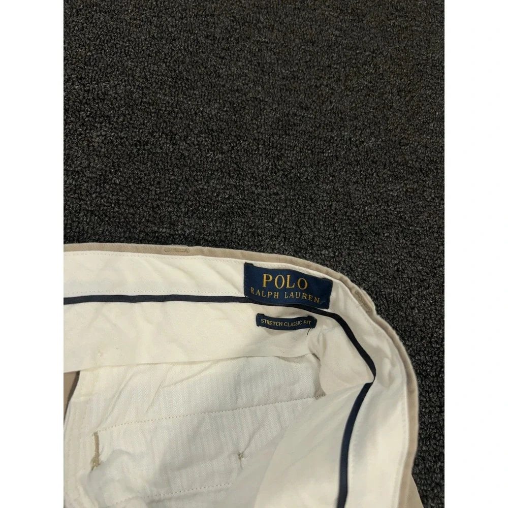 Polo Ralph Lauren Stretch Classic Fit Chino Pants Men's 36x32 (Fits 36x30) Beige